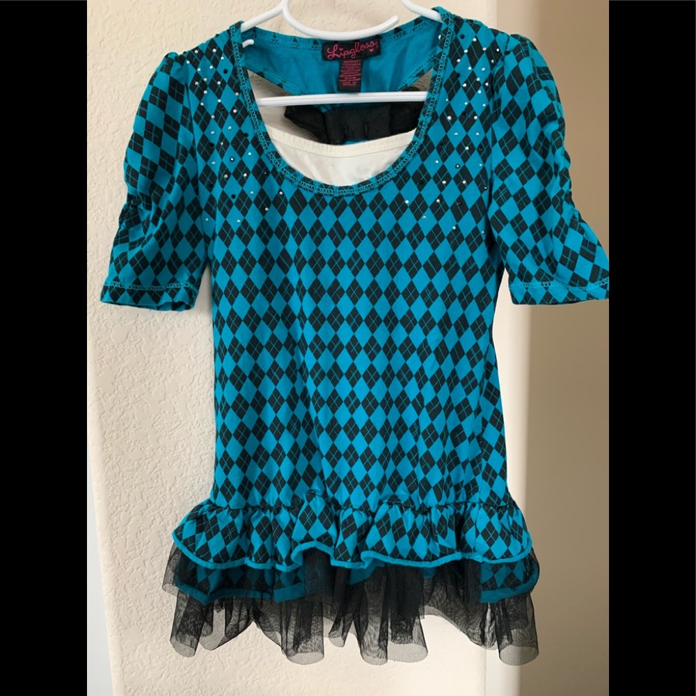 Lipgloss Top, size 7/8, wear w/jeans or leggings